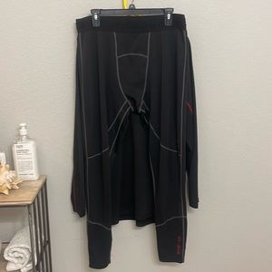 SPYDER PROWEB fleece lined base layer top and bottom XL